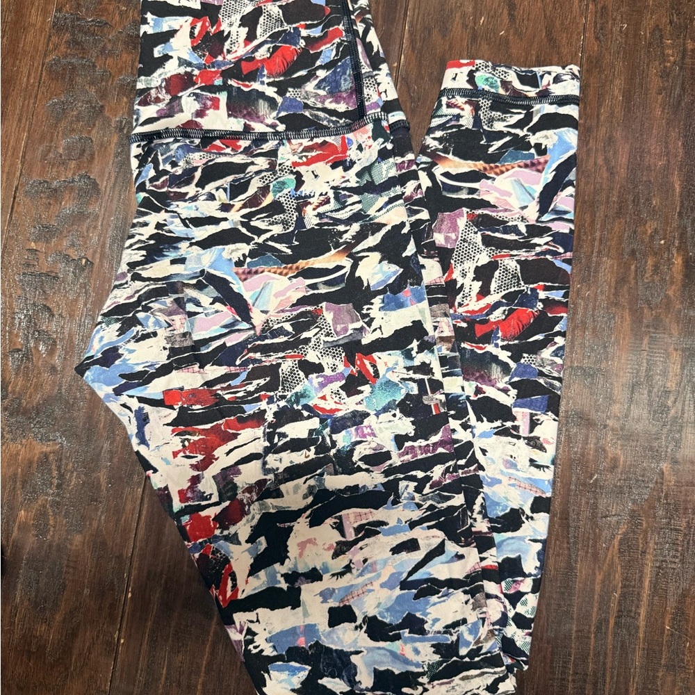 Lululemon Athletica Multicolor Abstract Leggings